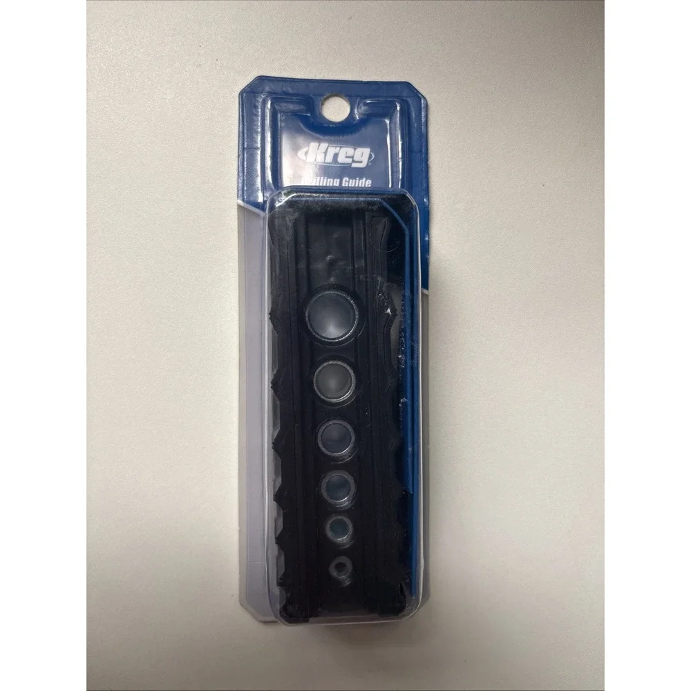 Kreg Portable Drilling Guide - 6 Hardened Drill Guides for Carpentry - Blue